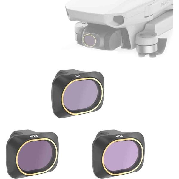 JSR Drone 3 in 1 CPL + ND8 + ND16 lensfilter voor DJI MAVIC mini