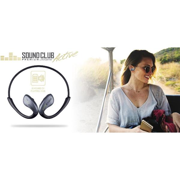 Sound Club Active Premium - Sportieve oortelefoon met bluetooth 4.1 - Zwart