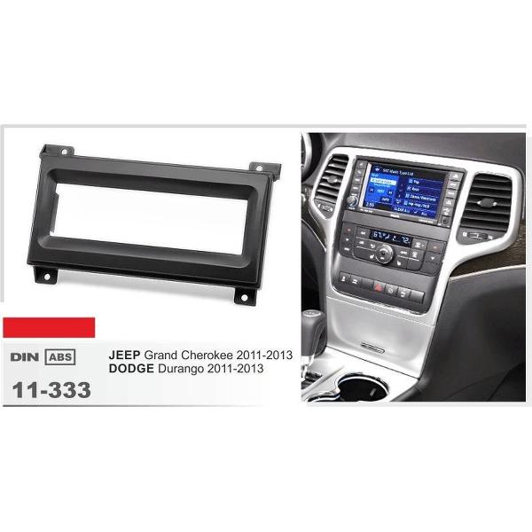 1-DIN JEEP Grand Cherokee 2011-2013 / DODGE Durango 2011-2013 inbouwpaneel Audiovolt 11-333