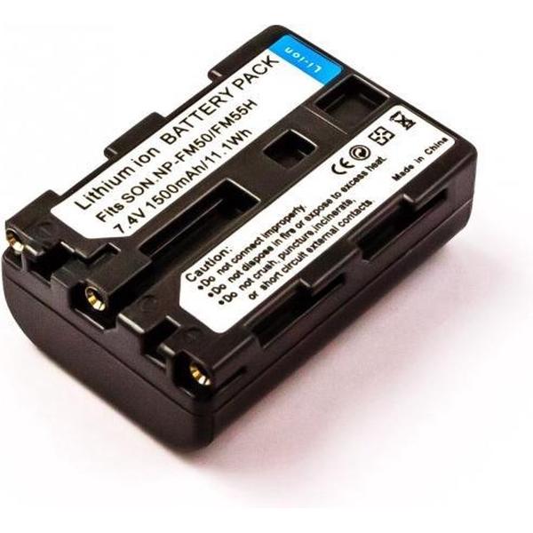 Battery similar SONY NP-FM50, NP-QM51, Li-ion, 7,4V, 1500mAh, 11,1Wh, dark grey