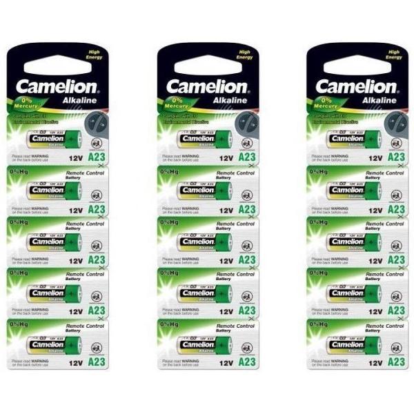 15 Stuks (3 blisters) - Camelion A23 23A 12V L1028F Alkaline batterij
