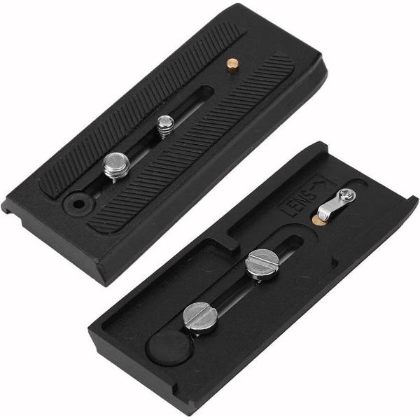 Draagbare Quick Release Plaat Statief Monopods Mount Slide Rail Met 1/4 en 3/8 Schroef Accessoire Voor Manfrotto 500AH 701 577