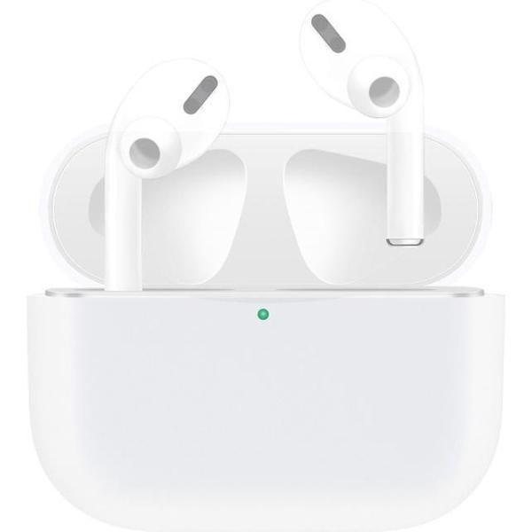 By Qubix - AirPods Pro Solid series - Siliconen hoesje - Wit