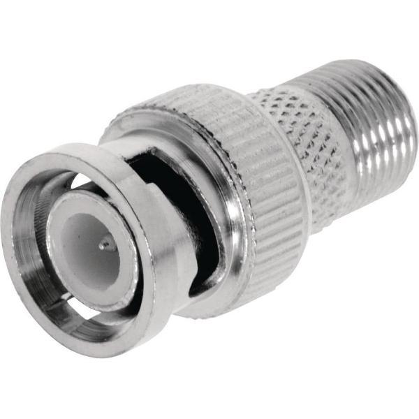 Valueline VLSP41965M Antenne Adapter Bnc Male - F-connector Female Zilver