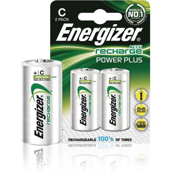 Energizer Enrc2500p2 Batterij Nimh C/lr14 1.2 V 2500 Mah Powerplus 2-blister
