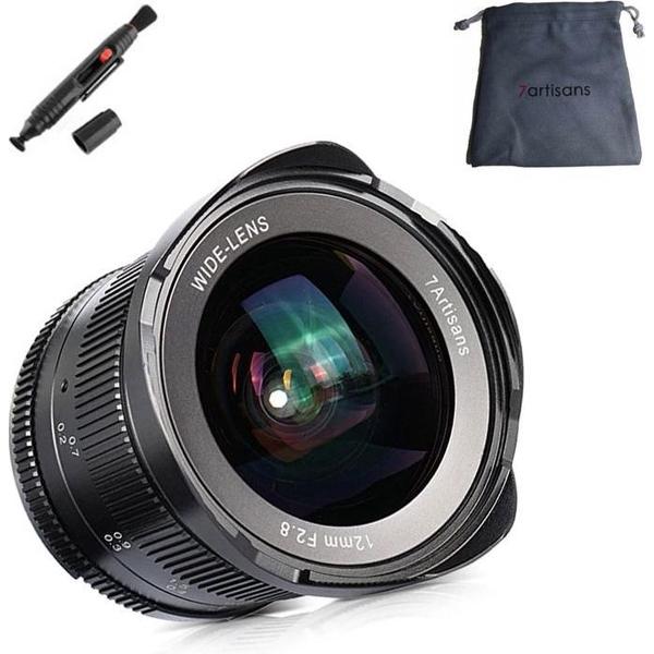7artisans 12mm F2.8 lens Olympus Panasonic systeem camera + gratis lenspen en lens tas