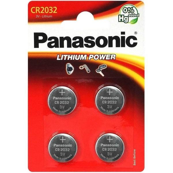 Panasonic CR-2032EL/4B huishoudelijke batterij Wegwerpbatterij CR2032 Lithium