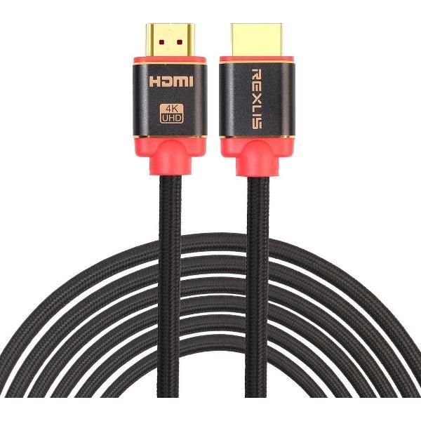 HDMI kabel - 4K - HDMI naar HDMI - HDMI Male naar HDMI Male - Aluminium red line - 10 m