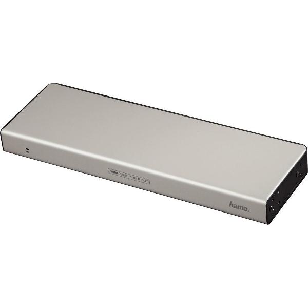Hama ''HDMI108'' Distribution Amplifier Zilver