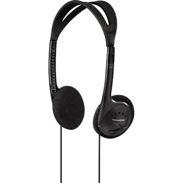 Thomson HED1115BK koptelefoon, on-ear, ultralicht, zwart
