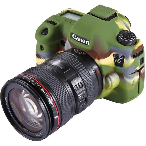 PULUZ zachte siliconen beschermhoes voor Canon EOS 6D (camouflage)