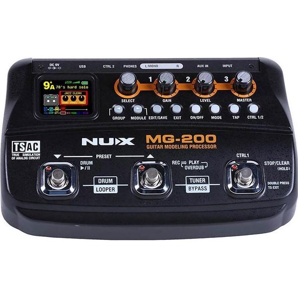 MG-200 | NUX amp modeling processor with drum machine and phrase looper