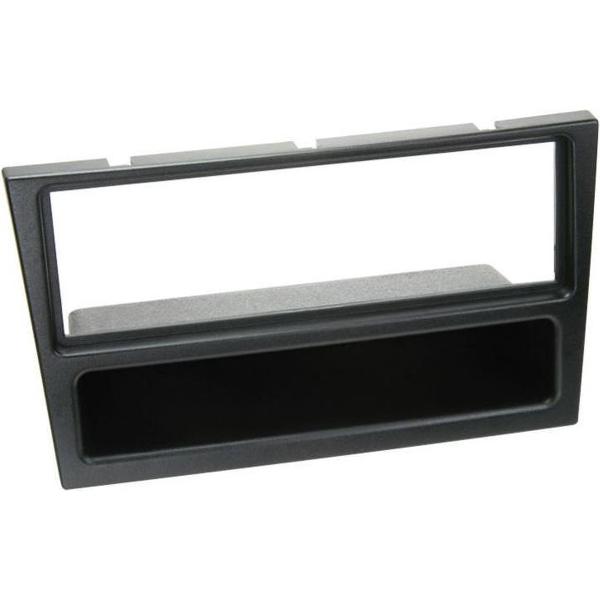 1-DIN Paneel met aflegbakje. Opel / Renault / Suzuki Kleur: Zwart