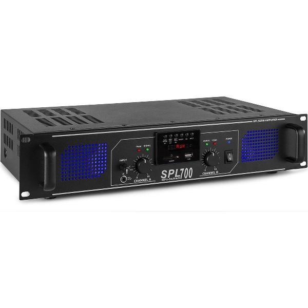 Skytec SPL700MP3 stereo DJ versterker met ingebouwde USB MP3 speler - 2x 350W