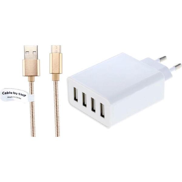 4,8A oplader en laadkabel. 1 m Oplaadsnoer met adapter stekker Past ook op Allview. o.a. Viva H8 Life, Viva H8+ Plus, Viva H8 plus Smart 2 View, Viva i10G, Viva i7G