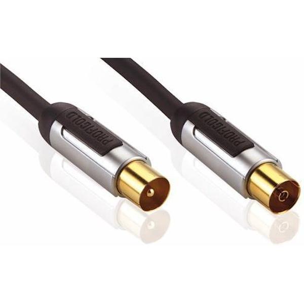 Profigold - Coax Kabel - zwart - 7 meter