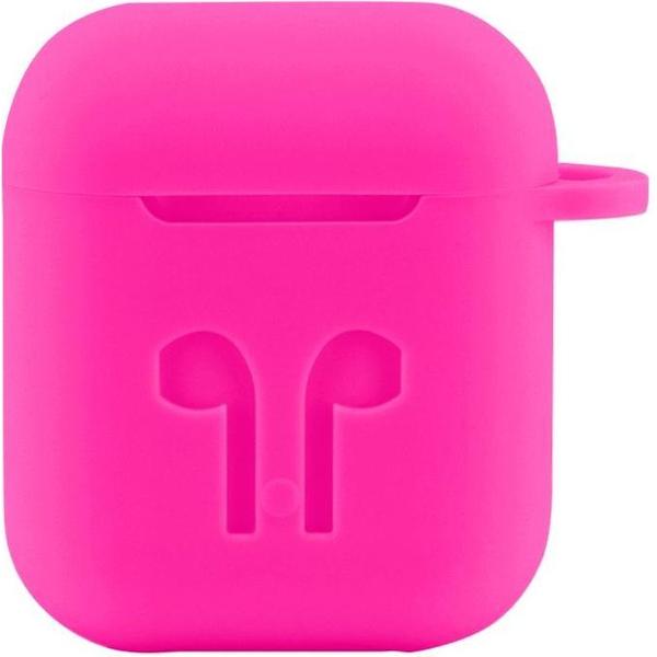 Case Cover Voor Apple Airpods - Siliconen Roze Watchbands-shop.nl