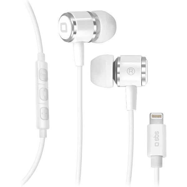 SBS TEINEARLIGHTW hoofdtelefoon/headset In-ear Wit