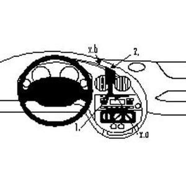 Houder - Brodit ProClip - Ford Ka 1997-2008 Center mount