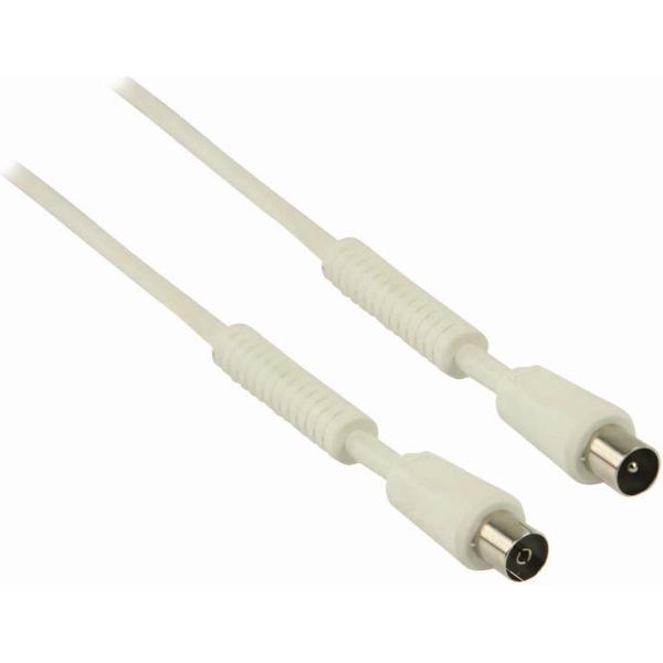 Nedis CSGB40010WT30 Coaxkabel 100 Db Iec (coax) Male - Iec (coax) Female 3,0 M Wit