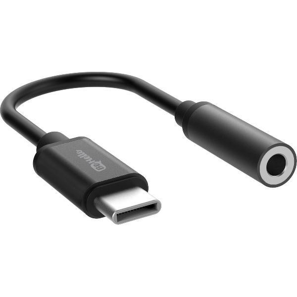 BeHello USB-C naar Audio 3.5mm (Aux kabel) Verloopstekker - Jack Adapter Zwart