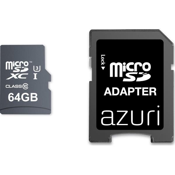 Azuri AZ64GBMSD4K-AD flashgeheugen 64 GB MicroSD UHS-III