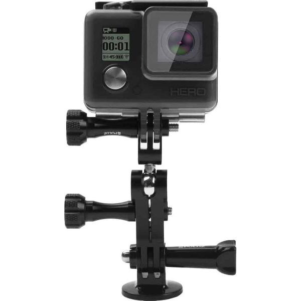 PULUZ CNC aluminium kogelgewrichthouder met 2 lange schroeven voor GoPro NIEUWE HERO / HERO6 / 5/5 sessie / 4 sessie / 4/3 + / 3/2/1, Xiaoyi en andere actiecamera's (zwart)