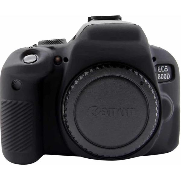 PULUZ zachte siliconen beschermhoes voor Canon EOS 800D (zwart)