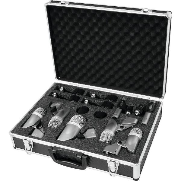 Omnitronic MIC 77-7LMH Drum Microfoon set - 7 delig
