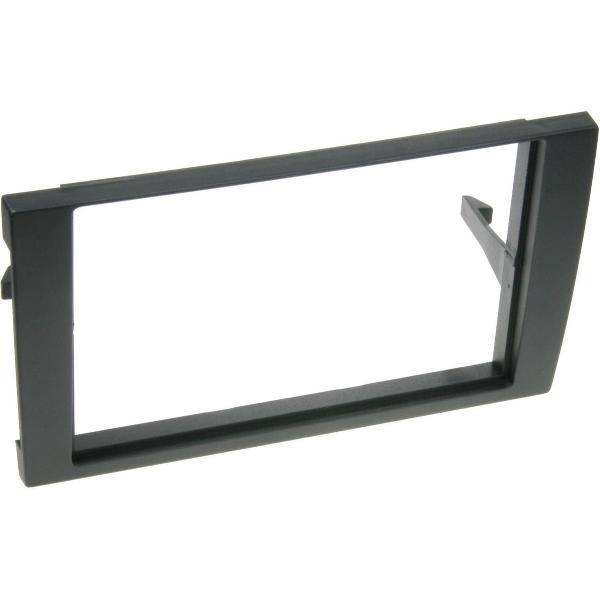2-DIN Paneel Audi A4 (B6) - Seat Exeo Kleur: Zwart