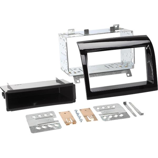 2-DIN Paneel Fiat Ducato - Citroën Jumper - Peugeot Boxer 2011-2015 Kleur: Piano Zwart