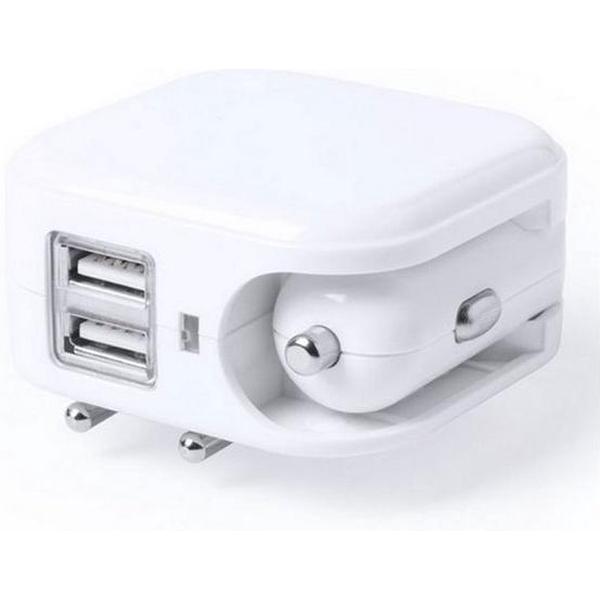 USB Oplader voor Stopcontact en in de Auto 2100 mAh 145578