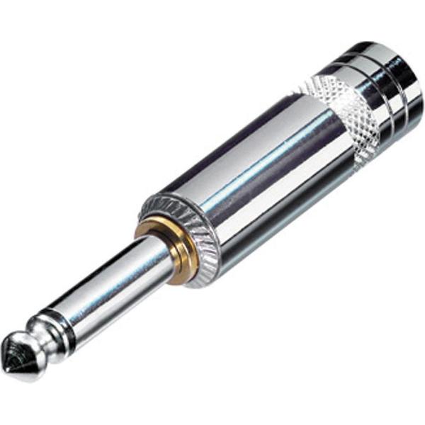 REAN NYS224S 6,35mm Jack (m) gitaar connector - metaal - 2-polig / mono