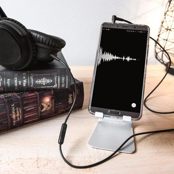 kwmobile Koptelefoonkabel voor Bose QuietComfort 15 - Reservekabel 150 cm - Met microfoon en volumeregelaar - 3,5 mm aansluiting