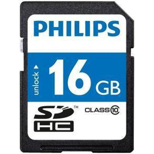 Philips FM16SD45B - SDHC kaart 16GB - Class 10 - UHS-I U1
