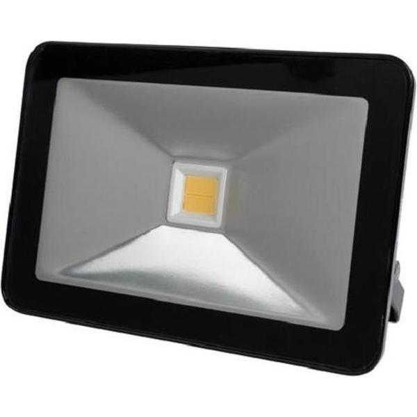 DESIGN LED-SCHIJNWERPER - 50 W, WARMWIT - ZWART