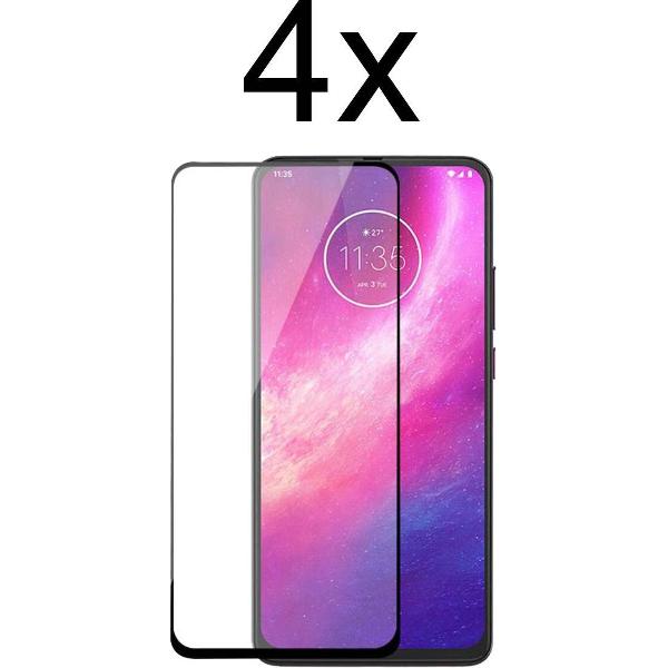 Motorola One Hyper Screenprotector - Beschermglas Motorola One Hyper Screen Protector Glas - Full cover - 4 stuks