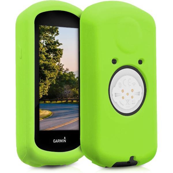 kwmobile hoes voor Garmin Edge 1030 / 1030 Plus - Siliconen beschermhoes voor fietsnavigatie - groen