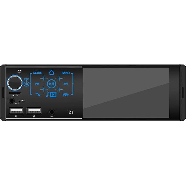 TechU™ Autoradio T70 met Touchscreen – 1 Din – Afstandsbediening + Stuurwielbediening – Bluetooth – AUX – USB – SD – FM radio – RCA – Handsfree bellen – Ingang Achteruitrijcamera