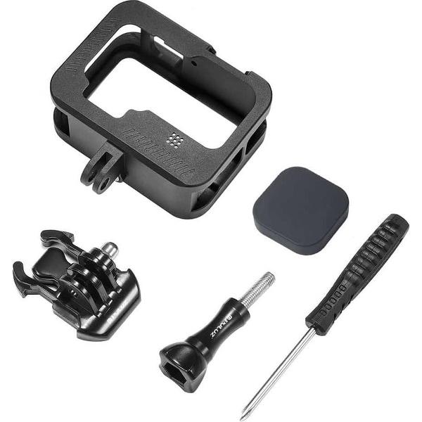 PULUZ voor GoPro HERO9 Black Metal Border Frame Mount beschermhoes met gesp Basic Mount & schroef (zwart)
