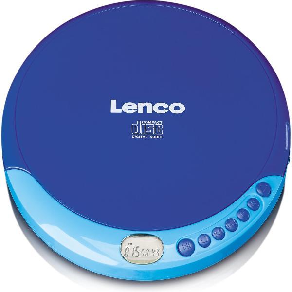 Lenco CD-011 - Discman met hoge kwaliteit oordopjes - Blauw