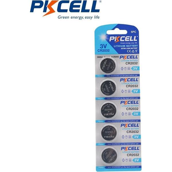 10Pcs | Pkcell | CR2032 | 3V Batterij | Lithium Batterij Voor Watch Computer Afstandsbediening Rekenmachine | Knoopcel | Coin Batterij | 2 stuks| Groene Energie