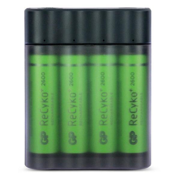 GP Charge Anyway Powerbank incl. 4x AA batterijen 2600mAh