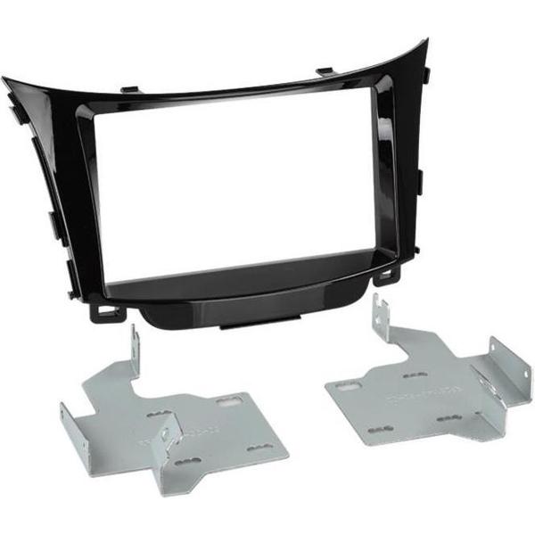 2-DIN paneel Hyundai I30 03/2012- Piano zwart