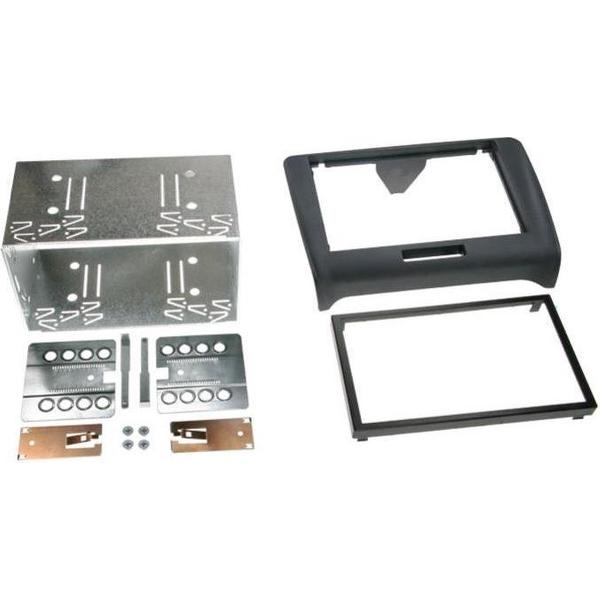 2-DIN paneel Audi TT 2007 -> Rubbertouch zwart