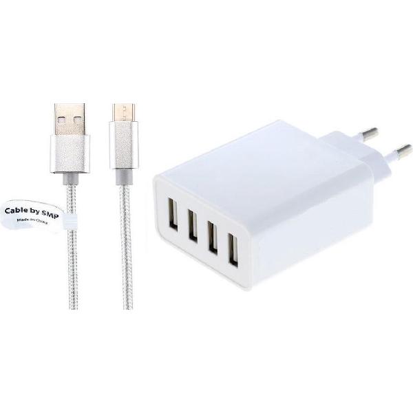 4,8A oplader en laadkabel. 2 m Oplaadsnoer met adapter stekker Past ook op Xiaomi. o.a. X4 Soul, X4 Soul Lite, X4 Soul Mini, X4 Soul Mini S, X4 Soul Style, X4 Xtreme
