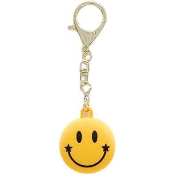 Apple AirTag Sleutelhanger TPU Bescherm Hoes met Lachende Smiley