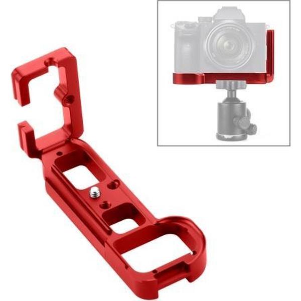 PULUZ 1/4 inch Verticale Shoot Quick Release L Plate Bracket Base Holder voor Sony A7R / A7 / A7S / A7R2 / A7S2 (rood)