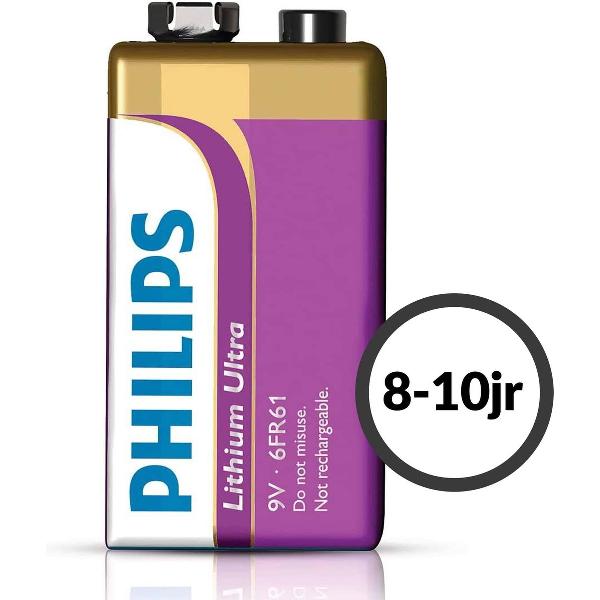 Philips 9V Lithium Ultra Batterij - 1 stuk