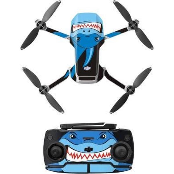 Sunnylife MM-TZ439 Waterdichte PVC-drone-body + arm + afstandsbediening Decoratieve beschermende stickerset voor DJI Mavic Mini (Shark Blue)